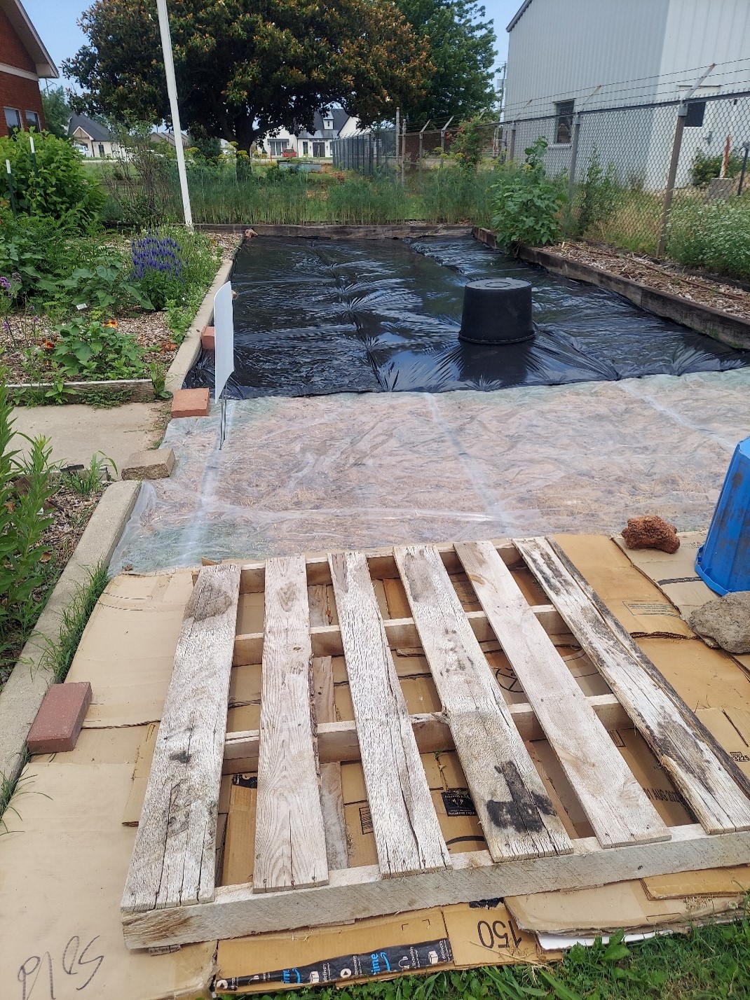 The three methods of the bermuda grass eradication demonstration. The three methods of the bermuda grass eradication demonstration.