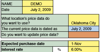 Producer Info tab with examples of what to input into the required cells. Producer Info tab with examples of what to input into the required cells.