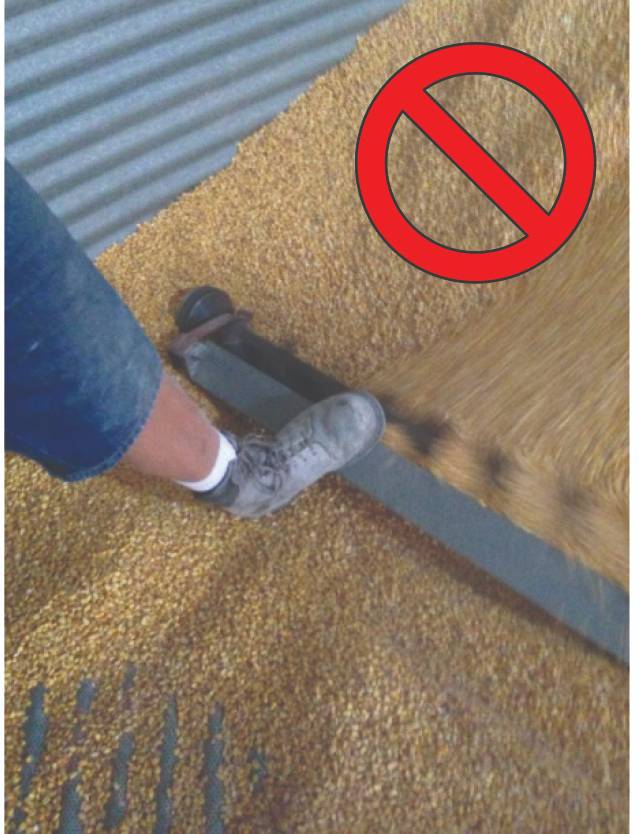 Foot on a sweep auger