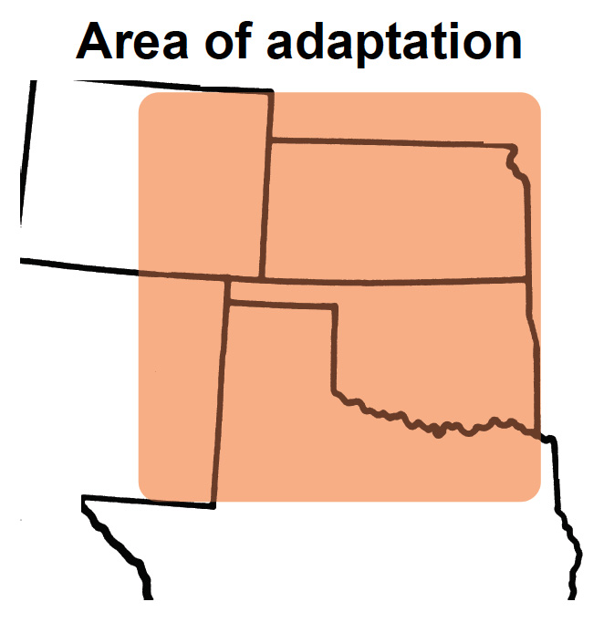 Area of adaptation.