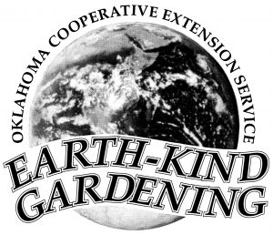 Oklahoma Cooperative Extension Service Earth-Kind Gardning Logo.