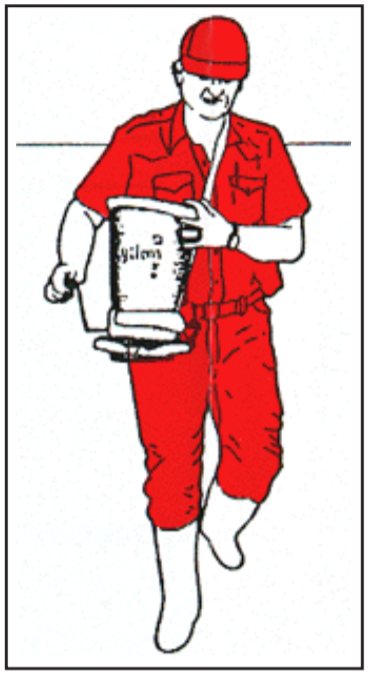 Man in a red jumpsuit performing treatment.