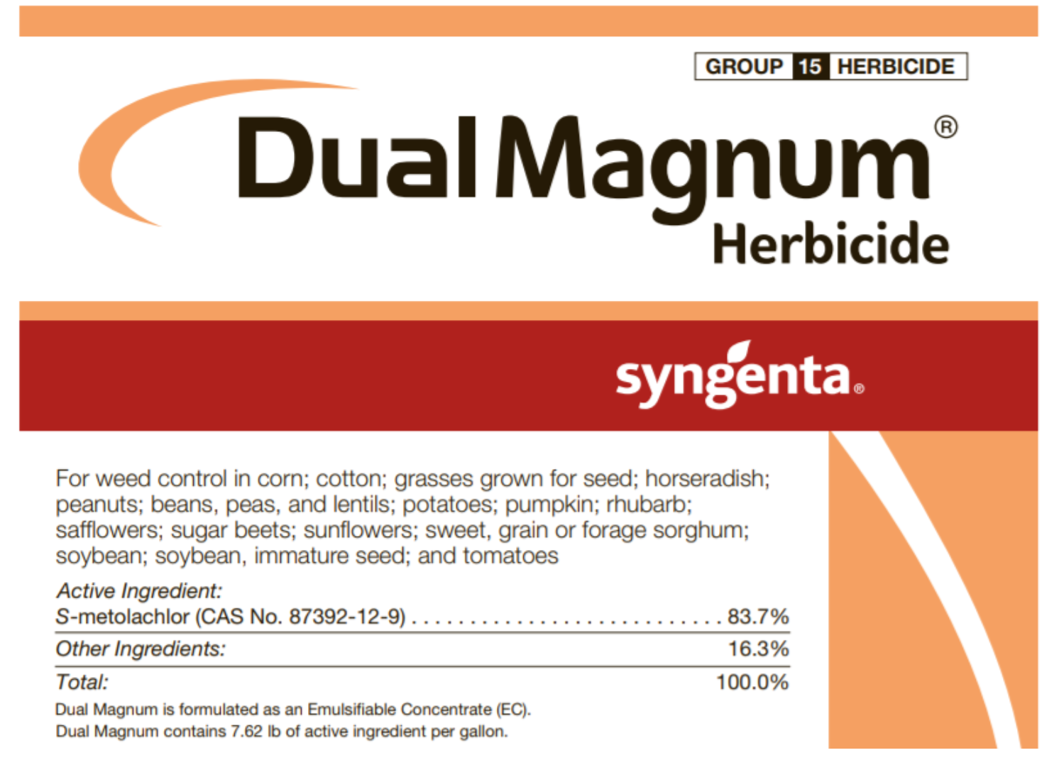 Dual Magnum Herbicides.