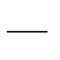 A short horizontal line.