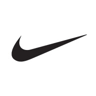 Nike logo that is a black check mark.