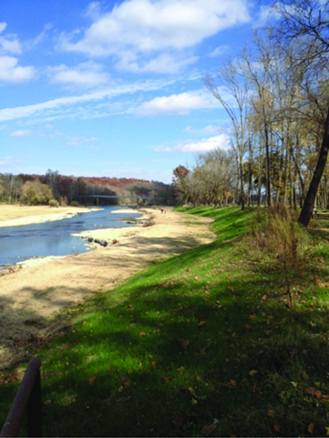 Illinois River Restoration Project near Tahlequah, Oklahoma (after).
