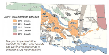 Scheduled timeline of groundwater quality monitoring Scheduled timeline of groundwater quality monitoring