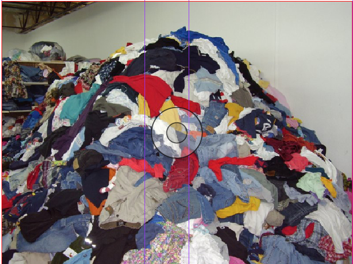 A pile of clothes.