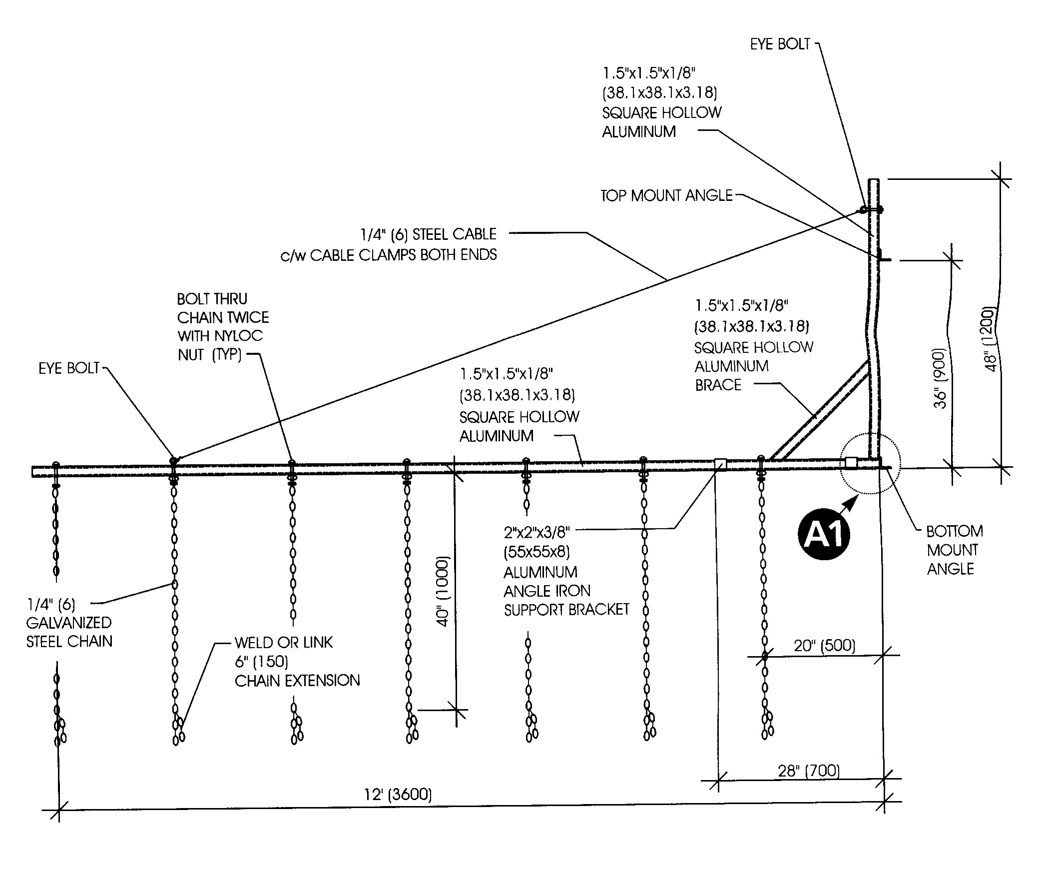 Design of Ducks Unlimited flushing bar. Design of Ducks Unlimited flushing bar.