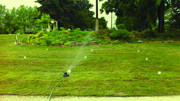 Simple Irrigation Audit for Home Lawns in Oklahoma | Oklahoma ...