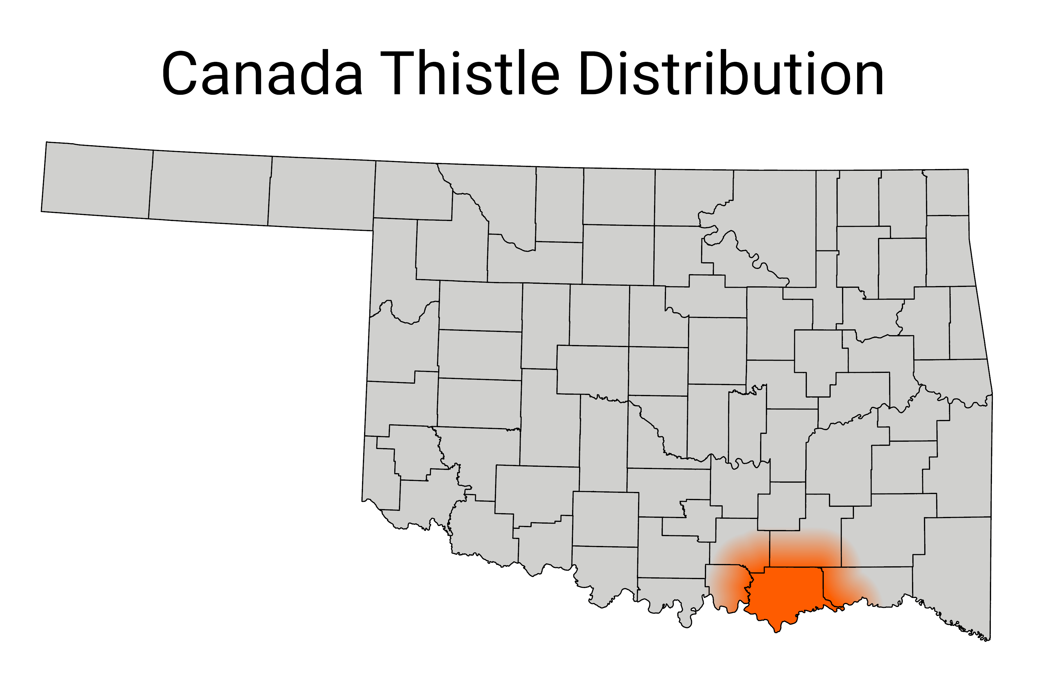Canada Thistle Distribution map