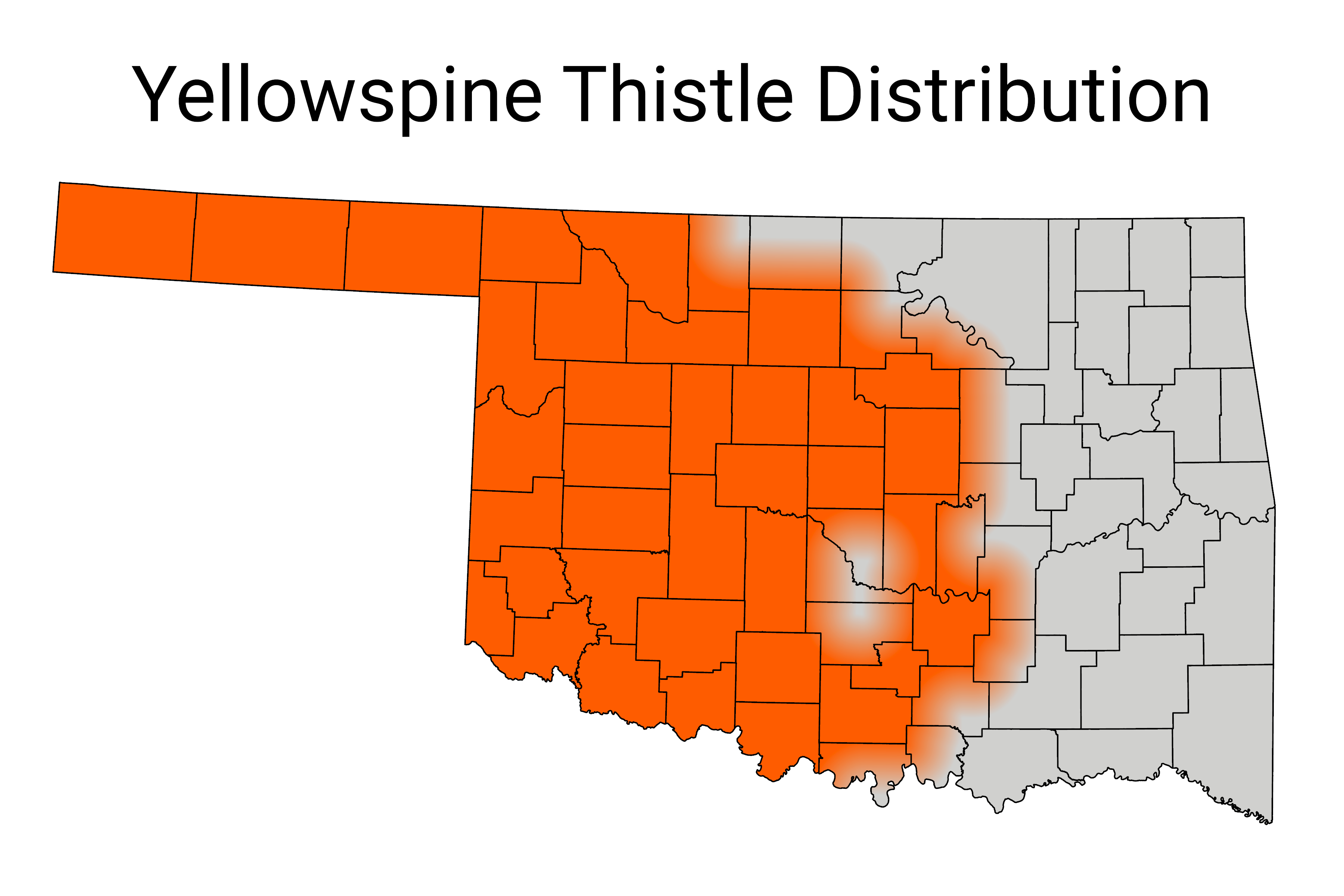 Yellowspine Distribution map
