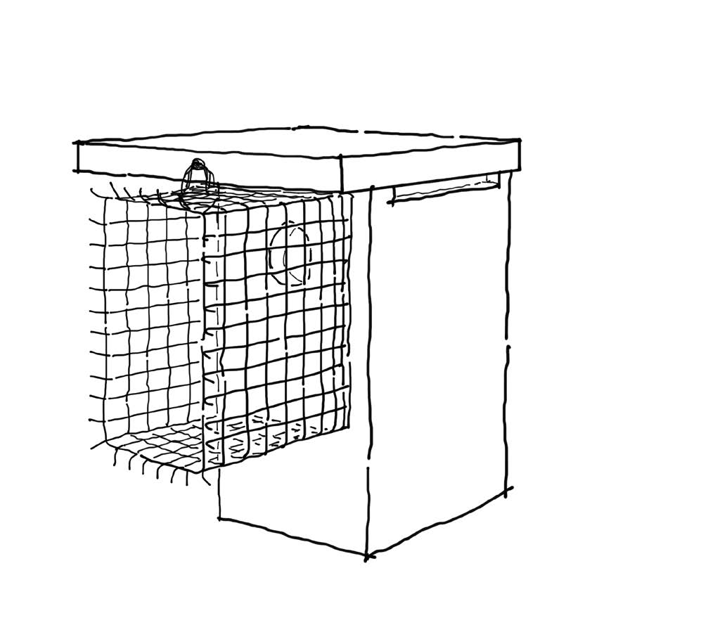 A wire guard that has prickly edges and adds additonal front distance.