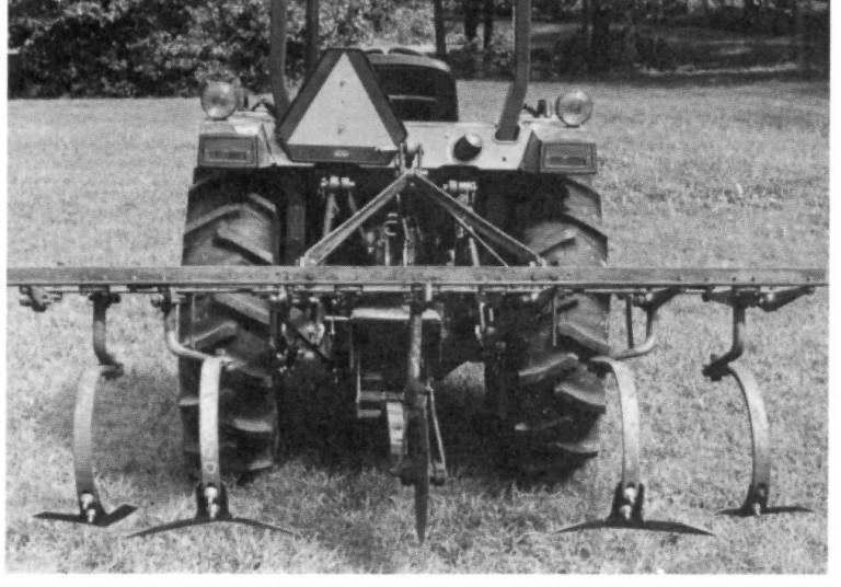 Tractor used to loosen the soil.