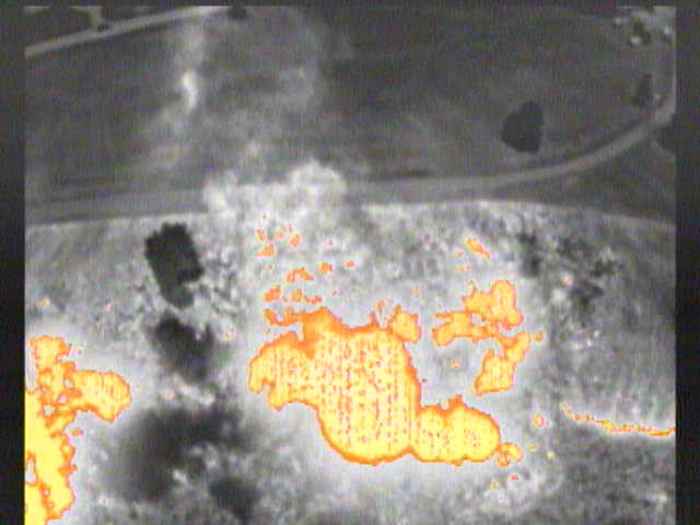Infrared Image identifying hot spots Infrared Image identifying hot spots