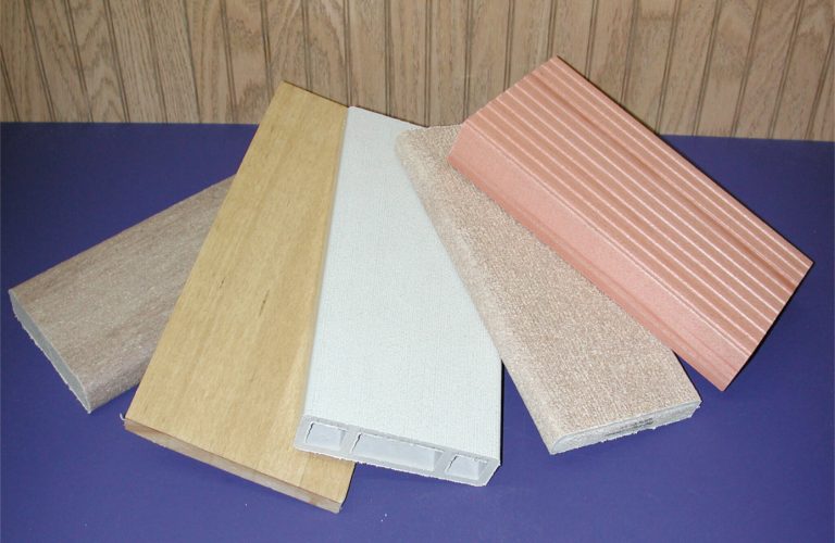 Different types of wood composite products.