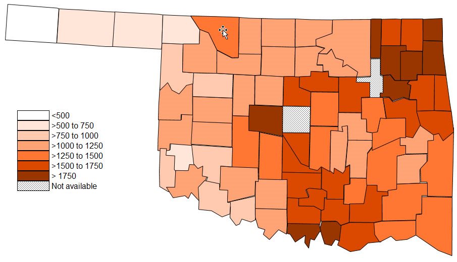 County Agricultural Land Value Changes Oklahoma State University