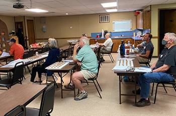 side view of the classroom with students