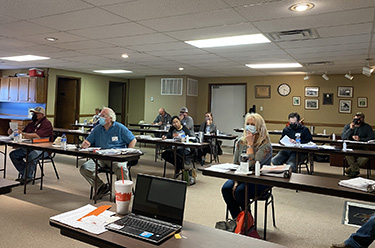 Students in a classroom