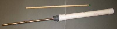 When the probe is not in use is measures about 24" long and 2.5" thick. When the probe is not in use is measures about 24" long and 2.5" thick.