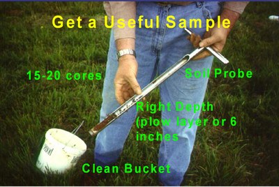 How to properly collect a soil sample. 