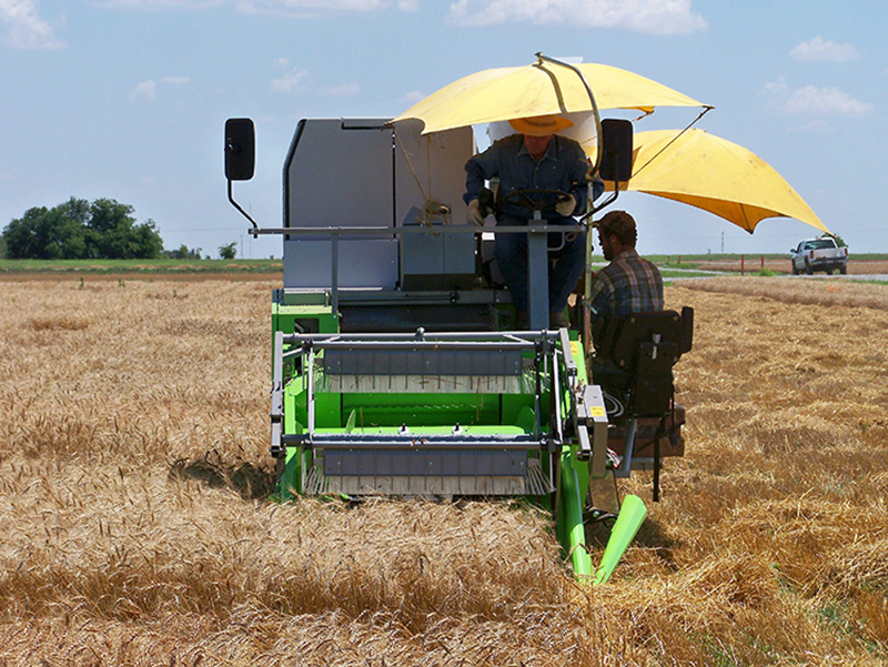 New combine, 2009 harvest.